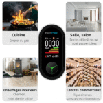 Détecteurs de monoxyde de carbone portables Protmex et détecteur de gaz naturel à brancher – Image 4