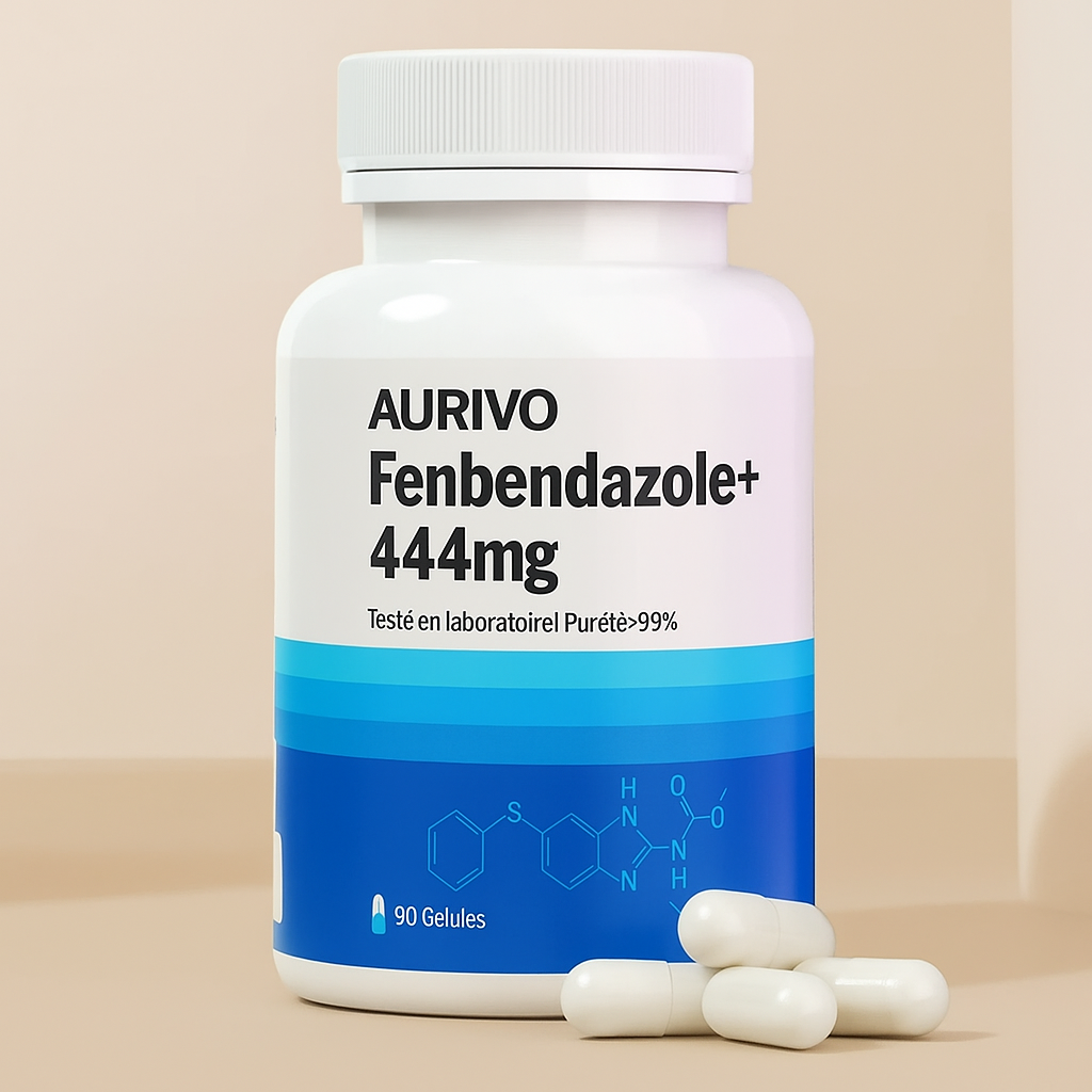 20251030_1508_Medication Bottle Design_remix_01k8sz1r3ye8dra31t8c07439s Fenbendazole 444 mg – Image 1